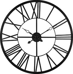  Atmosphera Czarny zegar ścienny vintage 96 cm