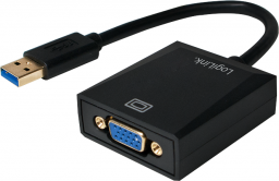 Adapter USB LogiLink USB - VGA Czarny  (UA0231)