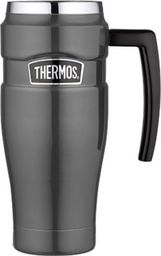  Thermos Wodoszczelny termokubek z uchwytem Thermos 0,47l - metaliczny szary