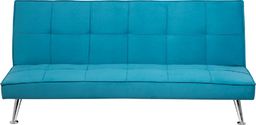  Beliani Sofa rozkładana niebieska HASLE