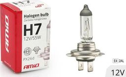  AMiO Żarówka halogenowa H7 12V 55W filtr UV (E4)