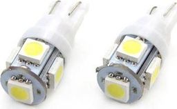 AMiO Żarówki LED STANDARD T10 W5W 5xSMD 5050 12V