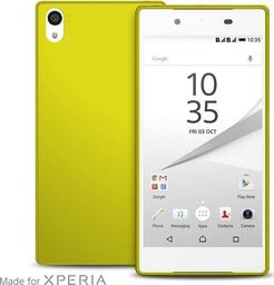 Puro PURO Ultra Slim "0.3" Cover MFX - Zestaw etui + folia na ekran Sony Xperia Z5 (limonkowy)