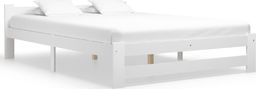  vidaXL Rama łóżka, biała, lite drewno sosnowe, 160 x 200 cm