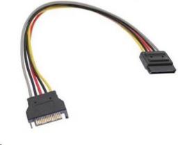  PremiumCord SATA 15-pin - SATA 15-pin, 0.16m, Wielokolorowy (kfsa-10)