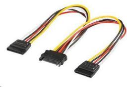 PremiumCord SATA 15-pin - SATA 15-pin x2, 0.2m, Wielokolorowy (kfsa-21)