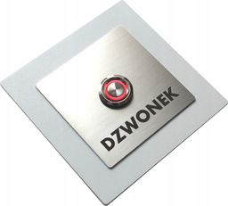 MT3CH Przycisk dzwonka do domofonu wyjścia wejścia furtki bramy drzwi INOX LED 9/12/24/230V biały