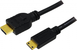 Kabel LogiLink HDMI Mini - HDMI 1m czarny (CH0021)
