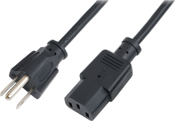 Kabel zasilający LogiLink US NEMA5-15P - IEC60320-1 C13 1.80m Czarny (CP099)