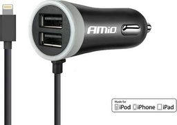 Ładowarka AMiO PCH PRO-02 Jednoczęściowa 2x USB-A 2.4 A  (AMI-02057)