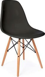  MebloweLove Nowoczesne krzesła skandynawskie - czarne