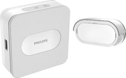  Philips Philips WelcomeBell Plugin dzwonek bezprzewodowy, 4 melodie, ładowarka USB, zakres działania max. 300m,531115
