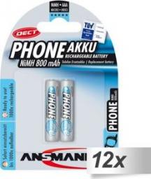 Ansmann Akumulator Phone AAA / R03 800mAh 24 szt.