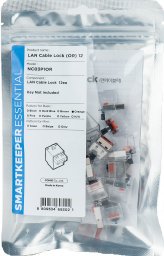  Smartkeeper SMARTKEEPER Basic LAN Cable Lock 12 - 12x záslepka, oranžová