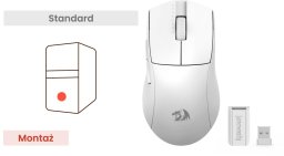 Montaż komputera Standard + Mysz Redragon K1NG M916W-LIT-1K