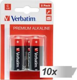  Verbatim Bateria Premium C / R14 10 szt.