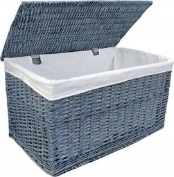 Kufer wiklinowy 56x34x34 cm - 65L - szary