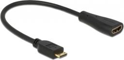 Adapter AV Delock HDMI Mini - HDMI czarny (65650)