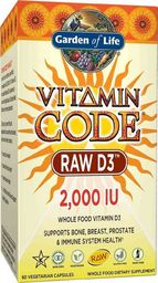  Garden of Life Garden of Life - Vitamin Code RAW D3, 2000 IU, 60 vkaps