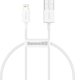 Kabel USB Baseus USB-A - Lightning 0.25 m Biały (CALYS-02)