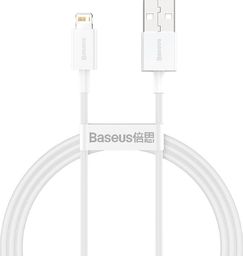 Kabel USB Baseus USB-A - Lightning 1 m Biały (CALYS-A02)