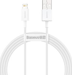 Kabel USB Baseus USB-A - Lightning 1.5 m Biały (CALYS-B02)