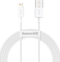 Kabel USB Baseus USB-A - Lightning 2 m Biały (CALYS-C02)