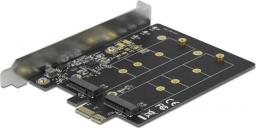 Kontroler Delock PCIe 3.0 x1 - 2x M.2 SATA B-key (90432)