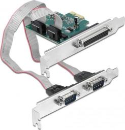 Kontroler Delock PCIe x1 - 2x Port szeregowy RS-232 + 1x LPT (90413)