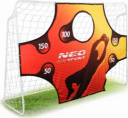  Neo-Sport Bramka do piłki nożnej 245x155x80cm+mata celownicza