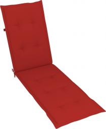  vidaXL Poduszka na leżak, czerwona (75+105)x50x4 cm (314179)