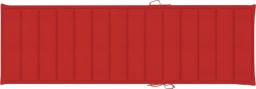  vidaXL Poduszka na leżak, czerwona 200x60x4 cm tkanina (314209)