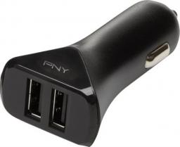 Ładowarka PNY 2x USB-A 3.4 A  (P-P-DC-2UF-K01-RB)