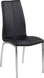  Elior Eleganckie krzesło czarno srebrne - Stevi