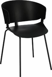 Elior Minimalistyczne krzesło czarne - Nalmi