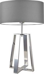 Lampa stołowa Lumes Nowoczesna lampka nocna na srebrnym stelażu - EX964-Thos- 18 kolorów Ciemny Popiel