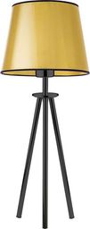 Lampa stołowa Lumes Złota lampka nocna z abażurem - EX925-Bergec