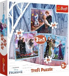  Trefl Puzzle 3w1 Magiczna opowieść Kraina Lodu II 34853 