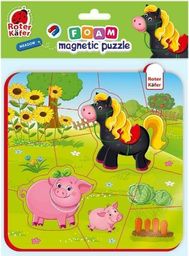  Roter Kafer Piankowe puzzle z magnesem "Koń i świnki" RK5010-08