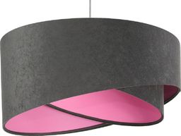 Lampa wisząca Lumes Grafitowo-różowa nowoczesna lampa wisząca - EX991-Delva