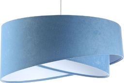 Lampa wisząca Lumes Niebiesko-biała welurowa lampa wisząca - EX996-Alias