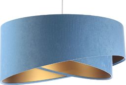 Lampa wisząca Lumes Niebiesko-złota welurowa lampa wisząca - EX996-Alias