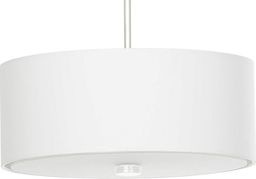 Lampa wisząca Lumes Biały nowoczesny żyrandol z abażurem - EX698-Skalo