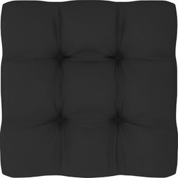  vidaXL Poduszka na sofę z palet, czarna 58x58x10 cm (314641)