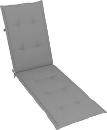  vidaXL Poduszka na leżak, szara (75+105)x50x4 cm (314174)