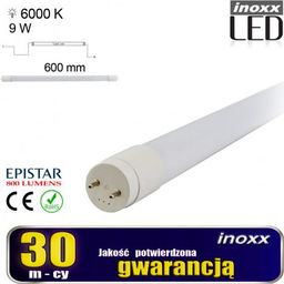 Świetlówka Nvox liniowa T8 9W (V31AC-INOXX 60T8K6000 MI FS)