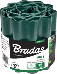  Bradas Obrzeże faliste trawnikowe palisada 9m/25cm zielone Bradas 1178