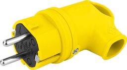  TP Electric Wtyczka gumowa kątowa 16A 230V żółta Schuko 8895