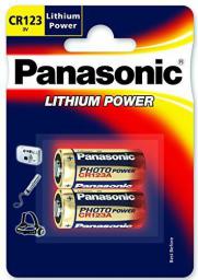  Panasonic Bateria Lithium Power CR123 1400mAh 2 szt.
