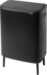 Kosz na śmieci Brabantia do segregacji na przycisk czarny